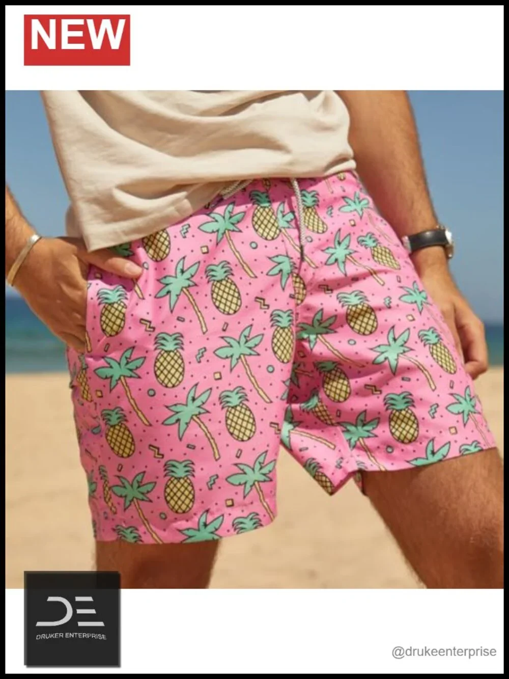 Quick Dry Swim Trunks with Mesh Lining 7